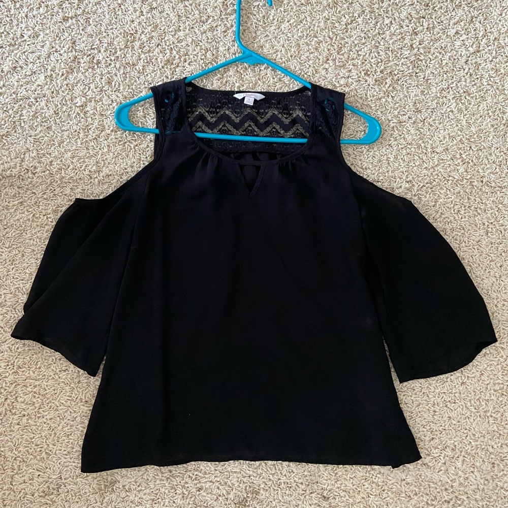 Candies blouse cold shoulder top.